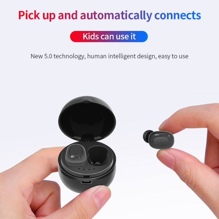 Écouteurs Bluetooth sans fil A10 TWS en forme de capsule spatiale avec boîtier de chargement magnétique et cordon, prise en charge des appels HD et couplage automatique Bluetooth, noir, noir et blanc, blanc, blanc et noir